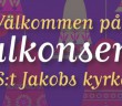 Julkonsert den 13 december kl 18.00